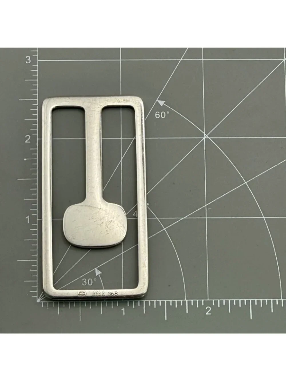 Georg Jensen Money Clip Lene Munthe Modernist Sterling Silver Denmark No 368